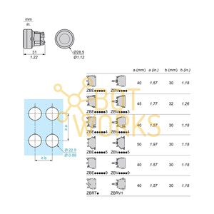 Schneider Electric ZB4BA16 - Nuevo - Product Image 1