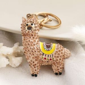 Llavero de Llama con Pedrería Brillante, Llaveros de Llama con Cristales, Bonito Llavero de Cristal, Colgante para Bolso de Mujer, Llavero para Coche, Llavero de Cordero, Llaveros de Alpaca - Product Image 4