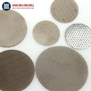 Disque de filtre à mailles rondes en acier inoxydable 50 60 75 100 microns
