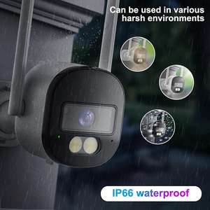 Tuya Smart Outdoor-Kamera für Heimsicherheit Wasserdicht Nachtsicht Zwei-Wege-Audio Eingebaute Sirene Cloud-WLAN Smart - Product Image 2