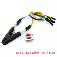 Adaptor Klip Uji Programmer Universal 8-Pin Wide Narrow Body, Soket IC BIOS SOP8, Pembakar Soket IC Universal 8-Pin