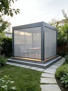Gazebo y Pabellón de Jardín Personalizados de Aluminio Impermeable para Exteriores con Doble Vidrio Templado Anticorrosión y Ecológico - Product Image 3