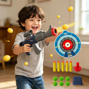 ปืนของเล่นยิงกระสุนนิ่มขายดี พร้อมกระสุนสำหรับเด็กผู้ชาย เกมยิงปืนเสมือนจริง - Product Image 6