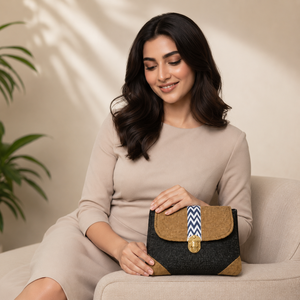 Bolso Tote Estructurado para Mujer con Panel Frontal Decorativo y Correa Cruzada Ajustable para Uso Diario y Estilo Casual - Product Image 3