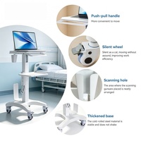 Chariot médical professionnel pour scanner buccal, chariot informatique, chariot médical, scanner oral, PC tout-en-un avec chariot