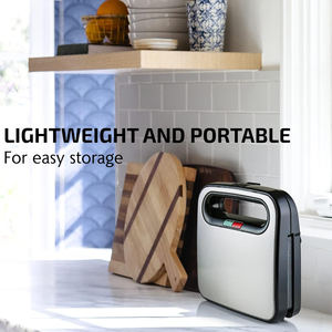 Machine à sandwichs électrique 750W pour petit-déjeuner, grill pour fromage grillé et œufs, gaufrier avec plaques antiadhésives, machine à beignets - Product Image 4