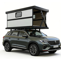 Carpa de Techo Eléctrica Ligera para 4 Personas, 4 Estaciones, con Bolsa de Almacenamiento de Aluminio, Carpa Rígida para Techo de Auto