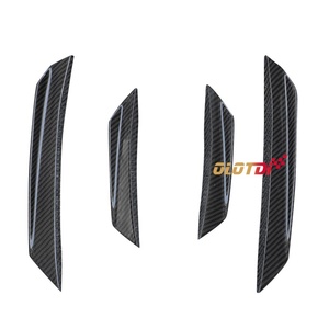 V Style Carbon Fiber Front Bumper Fender Canards Trims <b>Splitters</b> for BMW 3 Series G20 M SPORT LCI 2022+ Auto Tuning - Product Image 5