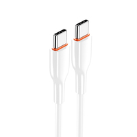 Câble de données de charge rapide Type-C vers Type-C 60W pour iPhone et Samsung