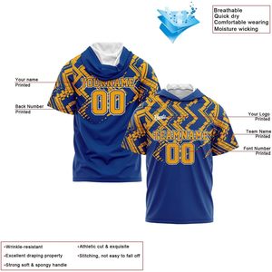 Camiseta con Capucha Personalizada FOXA, Manga Corta, Sublimada, Absorbente de Humedad, Jersey de Baloncesto Unisex para Adultos, Impresión de Nombre y Número del Equipo - Product Image 2
