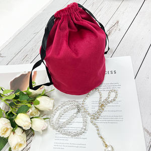 Nouvelle pochette en velours personnalisée sérigraphie logo de broderie pour le stockage du maquillage <span class=keywords><strong>pinceaux</strong></span> de soins de la peau cosmétiques lunettes chaussettes - Product Image 3