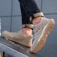 Nouvelles Chaussures de Sécurité Décontractées de Haute Qualité à Coupe Basse avec Tige en Maille et Semelle Extérieure en Caoutchouc, Protection des Orteils en Acier pour Travaux Extérieurs et Construction, Automne