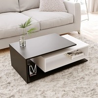 Ensemble de canapé avec table basse de style moderne, plateau en bois blanc réglable en hauteur, pour salon, meubles de maison