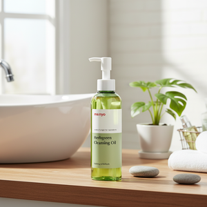 MANYO FACTORY Huile nettoyante verte aux herbes 200ml Crème biologique dérivée de la nature sans danger pour les peaux sensibles fabriquée en Corée - Product Image 3