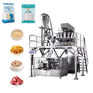 Electric Automatic Pouch Packing Machine for Food Pre-made Zipper Bag with Motor <b>Engine</b> & Bearing New Condition Wood Material - Product Image 1