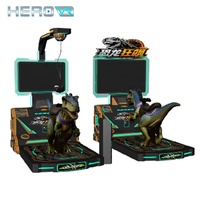 Simulateur de dinosaures immersif HEROVR avec jeu de simulation de mouvements et de tir pour parc d'attractions