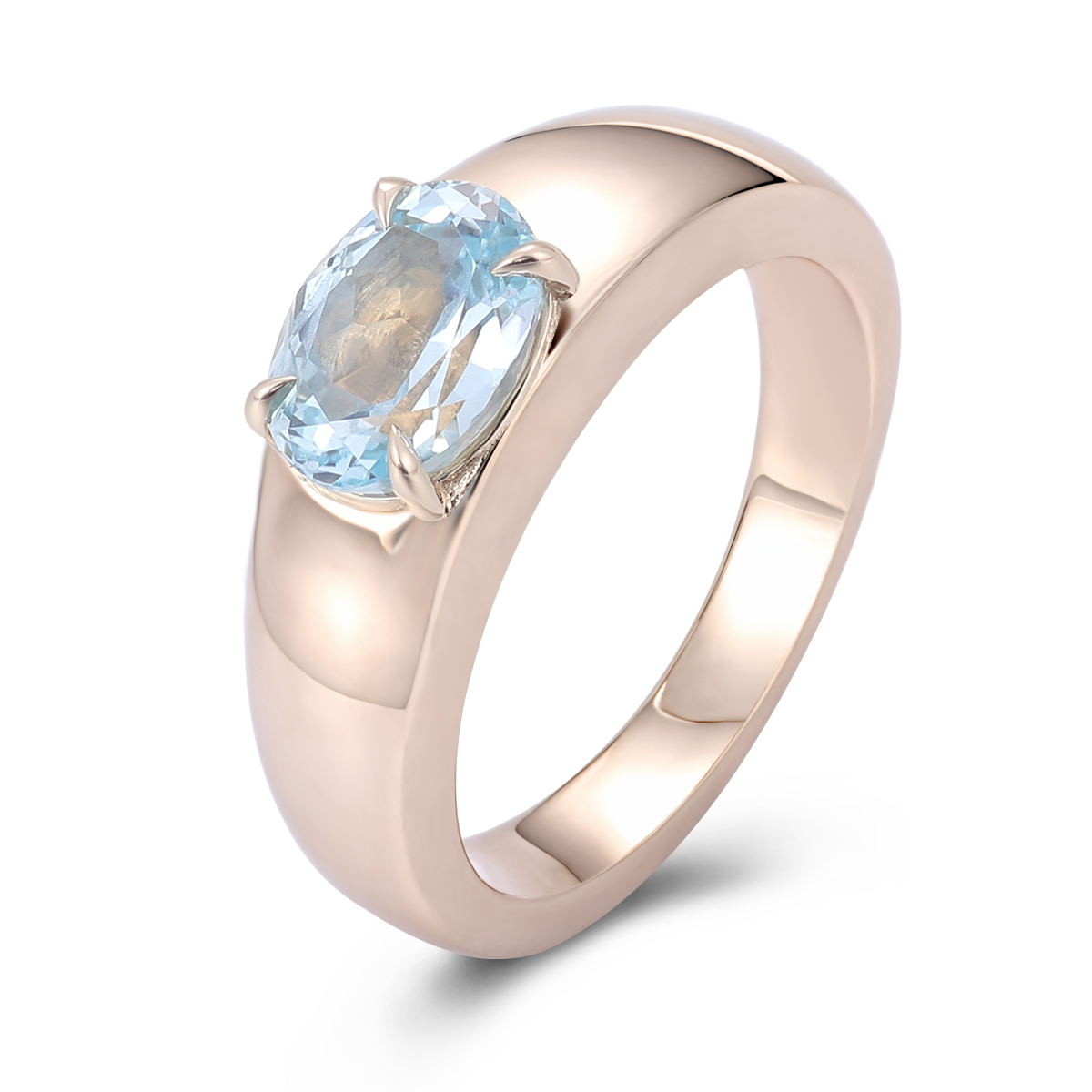 แหวนอัญมณีทองคำแท้ 18k สีเหลือง