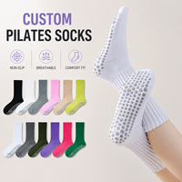 Chaussettes de Pilates tendance OEM personnalisées, antidérapantes, confortables, respirantes, pour studio de yoga