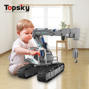 Juego De Camión grúa brazo robótico DIY, kits de vehículo educativo DIY de energía hidráulica para <span class=keywords><strong>niños</strong></span>, proyectos de ciencia, caja de embalaje intermitente - Product Image 4