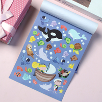 Lot de 201 autocollants colorés pour enfants, thème pirates de mer, pour coloriage et graffiti, fournitures artistiques pour récompenses en classe