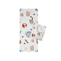 Torchon personnalisé-Design attrayant torchon de cuisine-Nouveau cadeau pour la maison, pendaison de crémaillère décorations de ferme décoration de maison remorquage