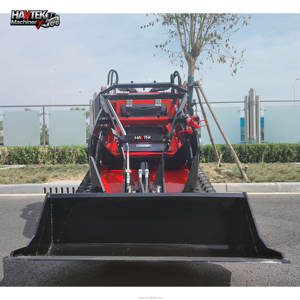 Spedizione gratuita Mini Skid Steer cina ruota Ce/epa/euro 5 Mini Skid Steer Loader HAVTEK 470 con secchio Trencher aratro rotante - Product Image 4