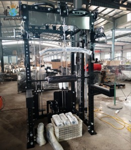 Nouvelle machine multifonctionnelle en acier inoxydable avec rack de musculation intégré, lat pulldown, <span class=keywords><strong>smith</strong></span> machine et cable crossover - Product Image 5