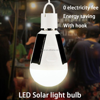 Ampoule solaire d'urgence LED SMD E27 7W 12W 6000K Lampe portable à économie d'énergie IP65 Étanche Lumière de jardin extérieure AC85-265V