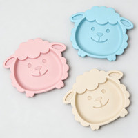Assiette d'alimentation pour bébé en silicone de qualité alimentaire sans BPA, résistante au lave-vaisselle, personnalisée, antidérapante, avec ventouse, pour enfants