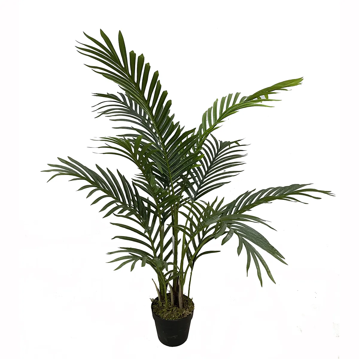 China high quality cheap artificial plastic leaves palm tree plants