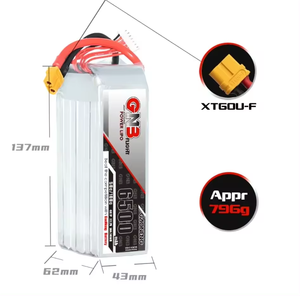 Batterie Lipo GNB 6S 22.2V 6500/8000/10000mAh pour drone, pièces RC avec prise XT60 XT90 XT150, accessoires de batterie - Product Image 3