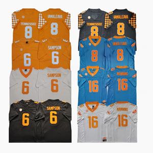 2025 New College American Football 16 # Manning 6 # SAMPSON 8 # IAMALEAVA Fußball genähte Trikots Beste Qualität Trikots - Product Image 1