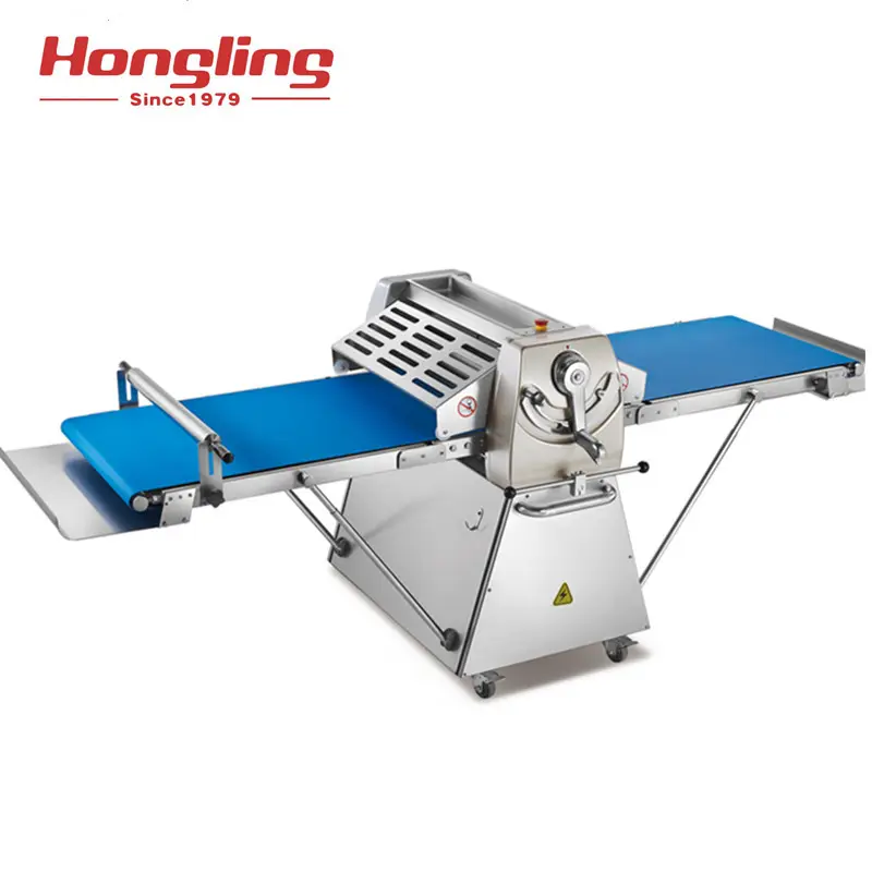 Máquina de panadería QS-630BE, laminadora de masa con correa azul de alta calidad, venta al por mayor