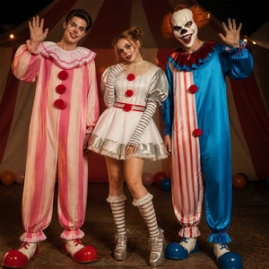 <span class=keywords><strong>Disfraz</strong></span> <span class=keywords><strong>de</strong></span> <span class=keywords><strong>Payaso</strong></span> <span class=keywords><strong>Asesino</strong></span> Transfronterizo para Adultos, Halloween, Espectáculo, Carnaval, para Hombre y Mujer, Talla S - Product Image 1