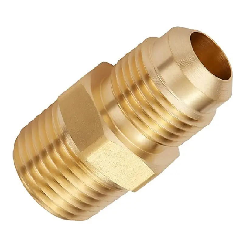 Sae 45 degree male female brass fitting flare, copper pipe flare fitting for gas hose ends