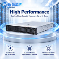 Server Rak R740xd Rekondisi, 24 Bay, Mendukung Hard Drive NVMe SSD HDD, Server Enterprise Stabil untuk Penyimpanan Data Bisnis