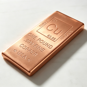 1lb 999 Pure Copper Chemistry Element Paperweight Cu Periodic <b>Table</b> Bullion Bar 16oz Desk Decor Solid - Product Image 4