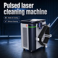 Nettoyeur laser intelligent 200W, refroidi par air, machine de nettoyage au laser pulsé pour l'élimination de l'huile, de la rouille, de la peinture et des couches d'oxyde