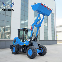 Chargeuse sur pneus diesel NIMBUS fiable, certifiée ISO, faible consommation de carburant, idéale pour les chantiers de construction.