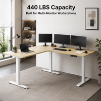 Bureau de travail moderne extensible en métal pour 8 personnes