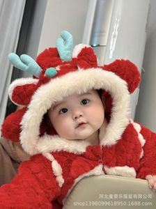 Vêtements de Nouvel An pour bébés, motif <span class=keywords><strong>Dragon</strong></span> Wter, combinaison festive pour bébés, super mignonne - Product Image 2