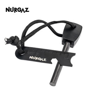 Encendedor de fuego de magnesio NURGAZ, herramienta de supervivencia con forma de mariposa negra para acampar y hacer fuego al aire libre - Product Image 3