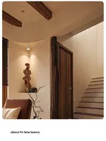 Poutres en Faux Bois PU de Haute Qualité - Imperméables et Écologiques pour la Décoration de Plafonds de Bureau et Murs d'Accent TV