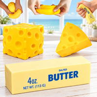 KAITONG Jouet sensoriel anti-stress en forme de fromage à presser, doux et à remontée lente, personnalisé pour Noël