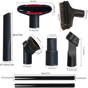 범용 32mm 1/<span class=keywords><strong>4</strong></span> "진공 청소기 부품 상점 Vac 액세서리 가정용 청소 브러시 키트 어댑터 - Product Image 2