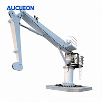 Grue de pont marine hydraulique à flèche articulée certifiée ISO CCS, directement de l'usine, pour grues de quai, pompes, navires et barges