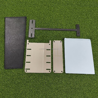 SwingPerfect Golf Mini Golf Putting Mirror Set 3-Piece Steel Double Sided Shoulder Mirror Carbon Fiber H Alat Bantu Latihan