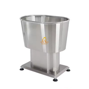 Baignoire pour chien <span class=keywords><strong>en</strong></span> acier inoxydable de petite taille EUR PET pour chats, piscine de spa pour animaux de compagnie pour le toilettage et le nettoyage dans les animaleries - Product Image 3