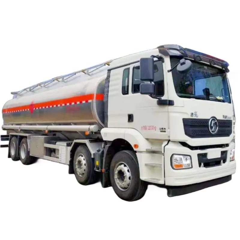 Shacman truk tangki bahan bakar roda 8x4 12 dengan dispenser/33000 liter kapasitas truk tanker bahan bakar minyak