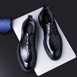 Zapatos Derby de Hombre de Cuero Genuino de Diseño de Lujo de Alta Calidad, Cosidos a Mano, con Cordones, Impermeables y Transpirables, para Negocios y Bodas - Product Image 2